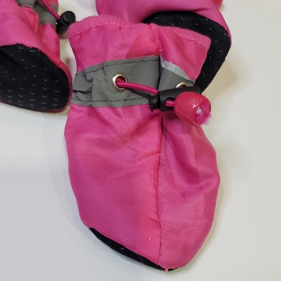 HOOLAVA Dog Shoes, Winter Boots Paw Protector with Reflective Straps, Pink NWOT - Picture 4 of 9